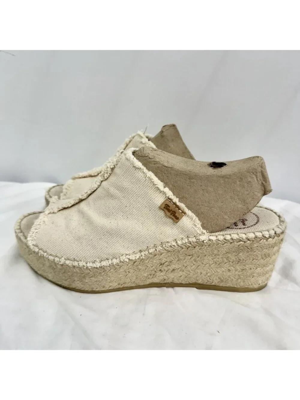 Toni Pons Canvas Espadrille Wedge Mule Slides Women’s EU 40 Made in Spain